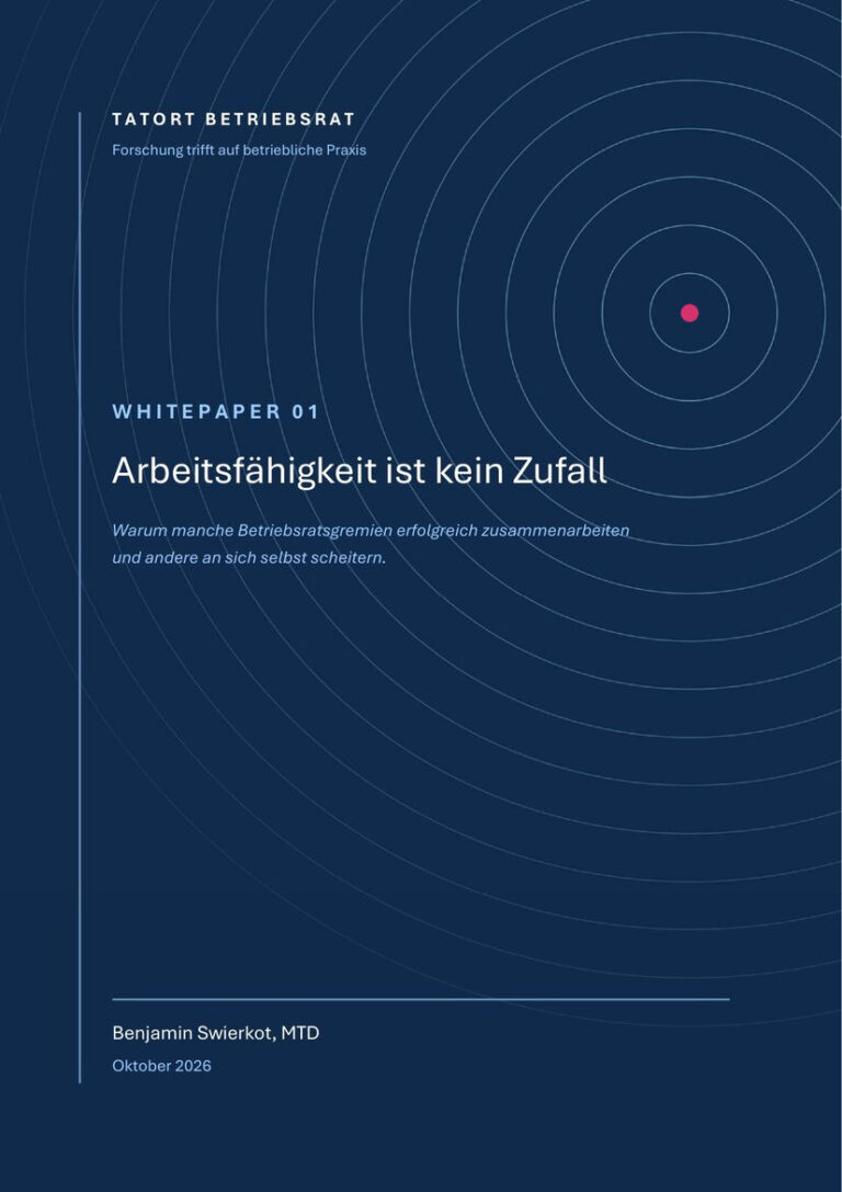 Cover: Arbeitsfähigkeit ist kein Zufall